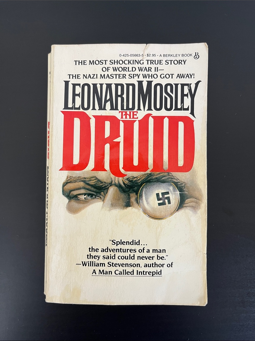2/$10 The Druid by Leonard Mosley - Vintage Paperback Book